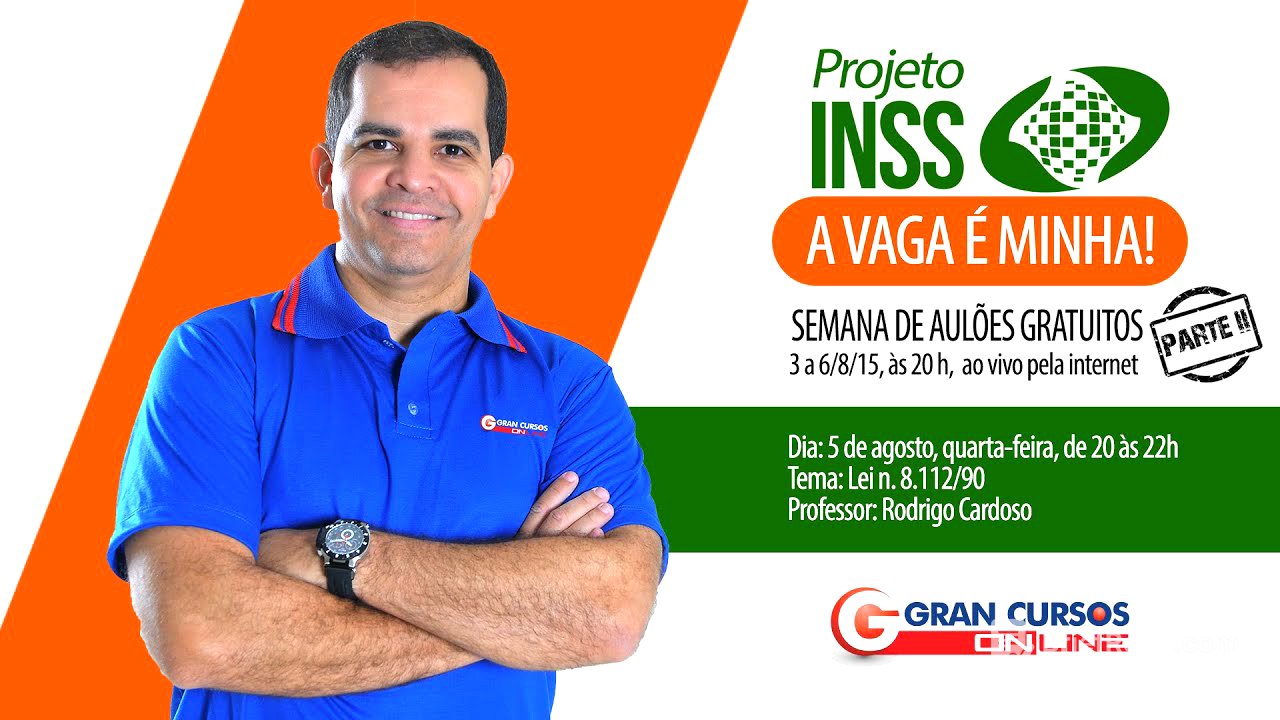 Concurso INSS parte II - Lei 8.112/90 - Prof. Rodrigo Cardoso