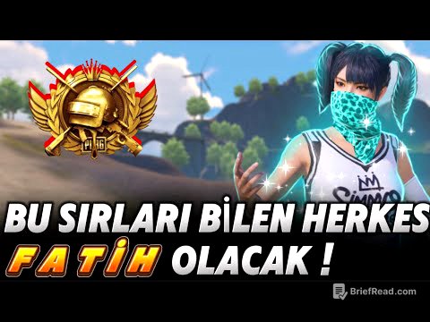 Bu Taktikleri Kullanan Herkes Fatih Oldu! Sırlar Açığa Çıkıyor! (7 Yıllık Tecrübe) Pubg Mobile