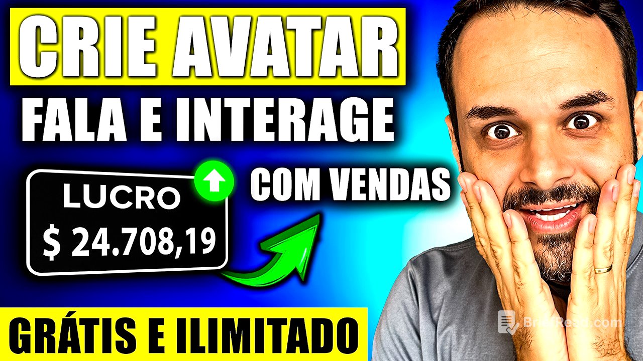 CRIE AVATAR DE IA E GANHE DINHEIRO 100% GRÁTIS E ILIMITADO COM ESTA IA