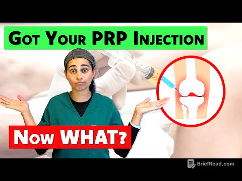 What to do AFTER Your Platelet Rich Plasma (PRP) Injection | Watch This!