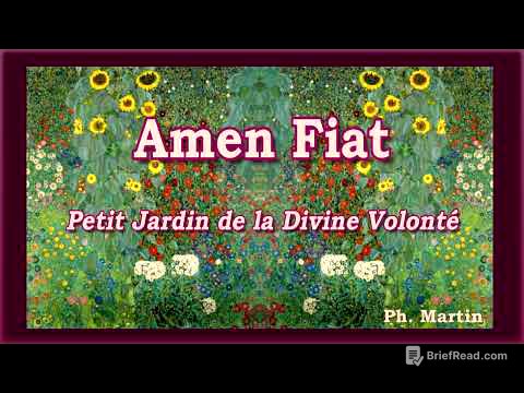 * Amen Fiat * Petit Jardin  de la Divine Volonté * Spécial 10'000 * avec de nombreux intervenants