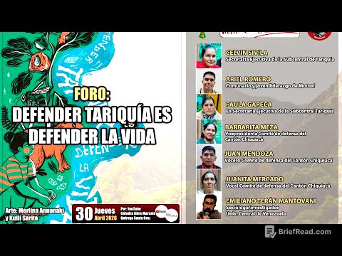 Foro: Defender Tariquía es defender la vida
