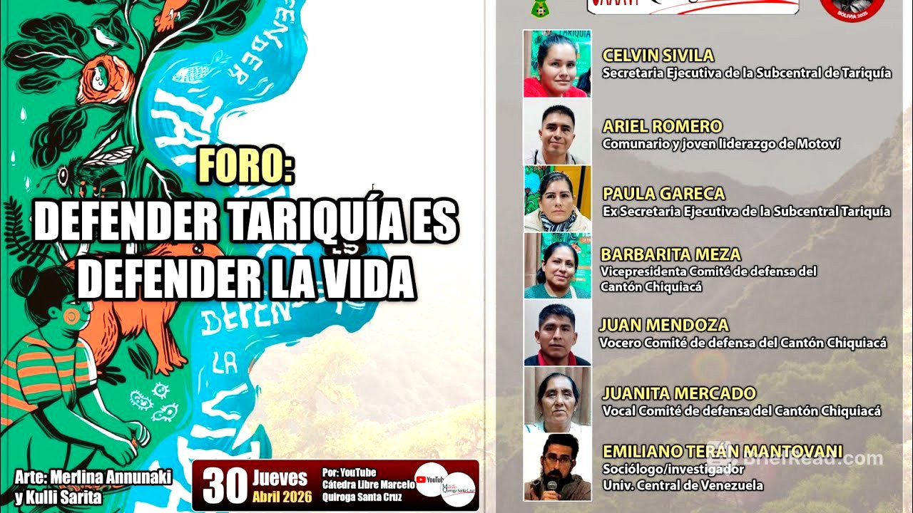 Foro: Defender Tariquía es defender la vida