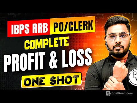 IBPS RRB PO & Clerk 2025 | Complete Profit and Loss One Shot | Quant by Sumit Sir