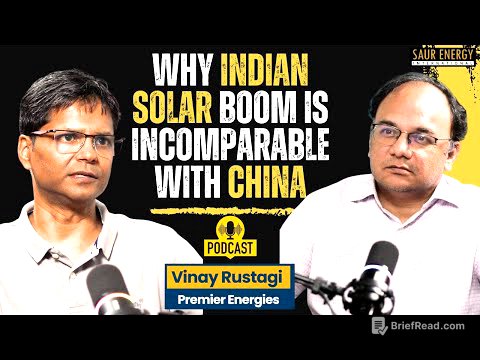Unjustified to Compare India’s Solar Boom with China’s: Vinay Rustagi (Premier Energies) | Podcast