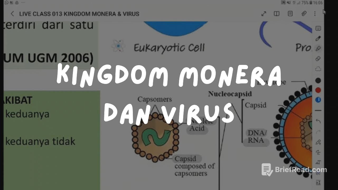 Kelas Inkuasi 013: Biologi - Kingdom Monera & Virus