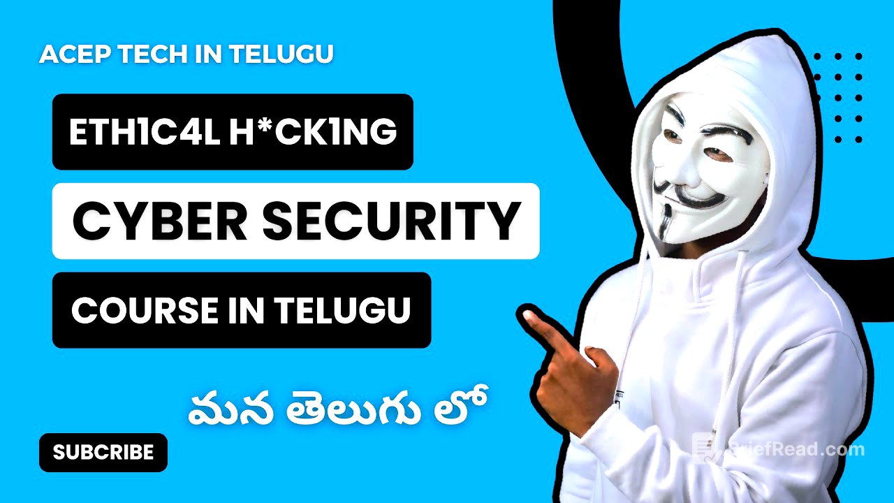 Cybersecurity Full Course In Telugu | For Beginners | మన తెలుగు లో