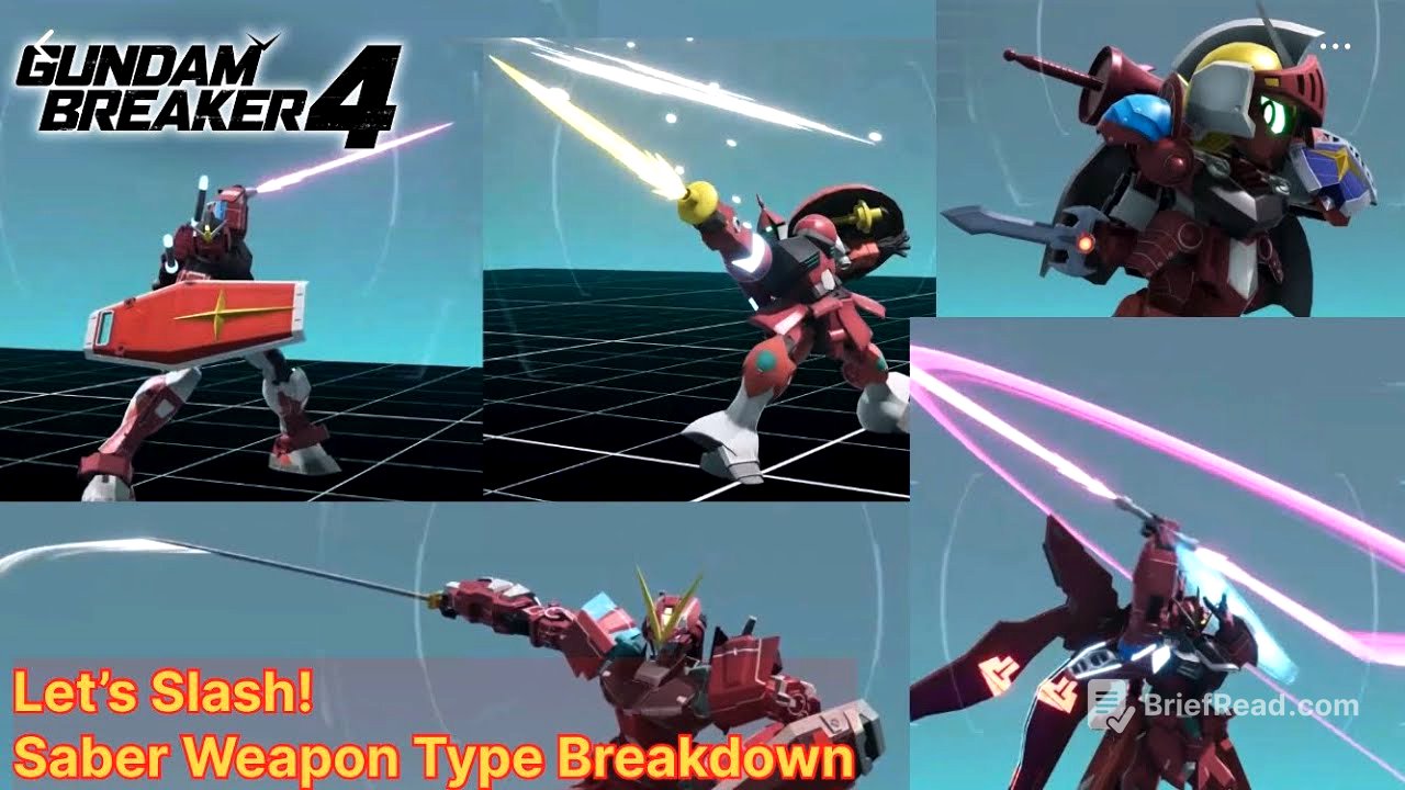 Let’s Slash! Saber Weapon Type Breakdown! ||Gundam Breaker 4 ONT