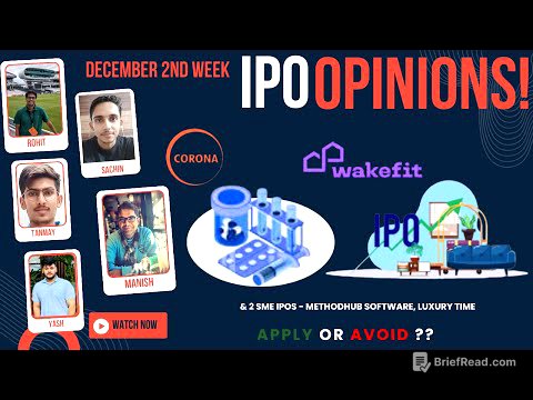 Wakefit, Corona Remedies & Dec 2nd week SME IPOs - Apply/Avoid? Primary Market Chatter
