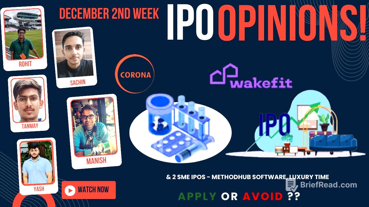 Wakefit, Corona Remedies & Dec 2nd week SME IPOs - Apply/Avoid? Primary Market Chatter