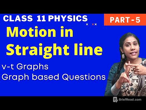 Motion in Straight line class 11 physics| v-t graphs | Problems on V-t graphs