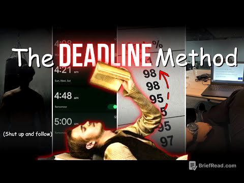 How to Force Your Brain to Do HARD Things Fast (Deadline method)