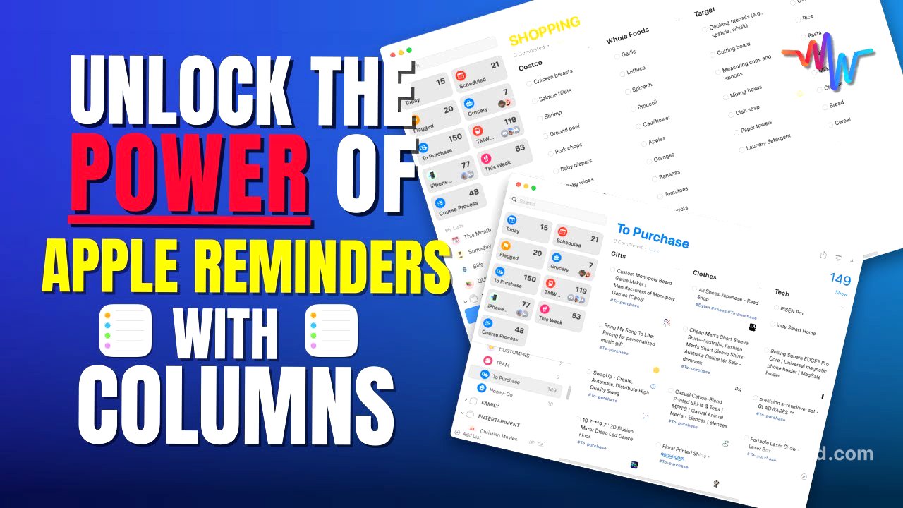 🔓 Unlock the Secret of Columns in Apple Reminders! 📋