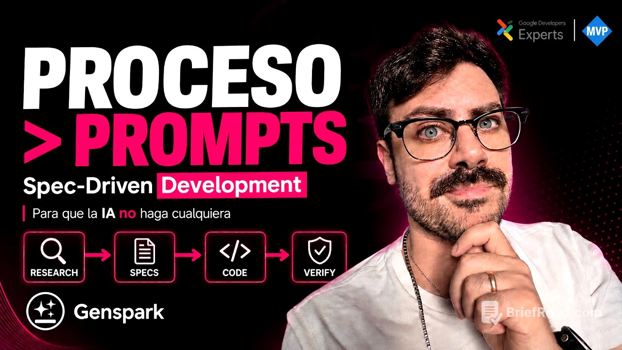 El SECRETO para que la IA no haga CUALQUIERA: Spec-Driven Development de punta a punta