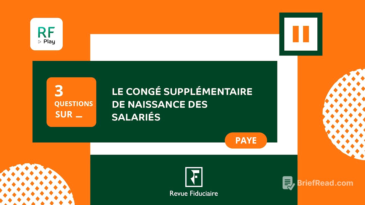 3 Questions Sur « Le congé supplémentaire de naissance des salariés »
