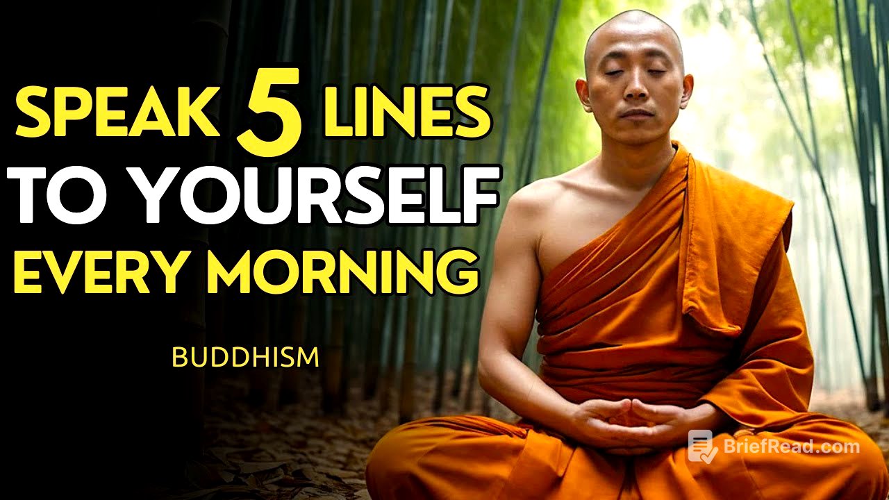 Speak 5 Lines To Yourself Every Morning | Transform Your Life | Buddhism