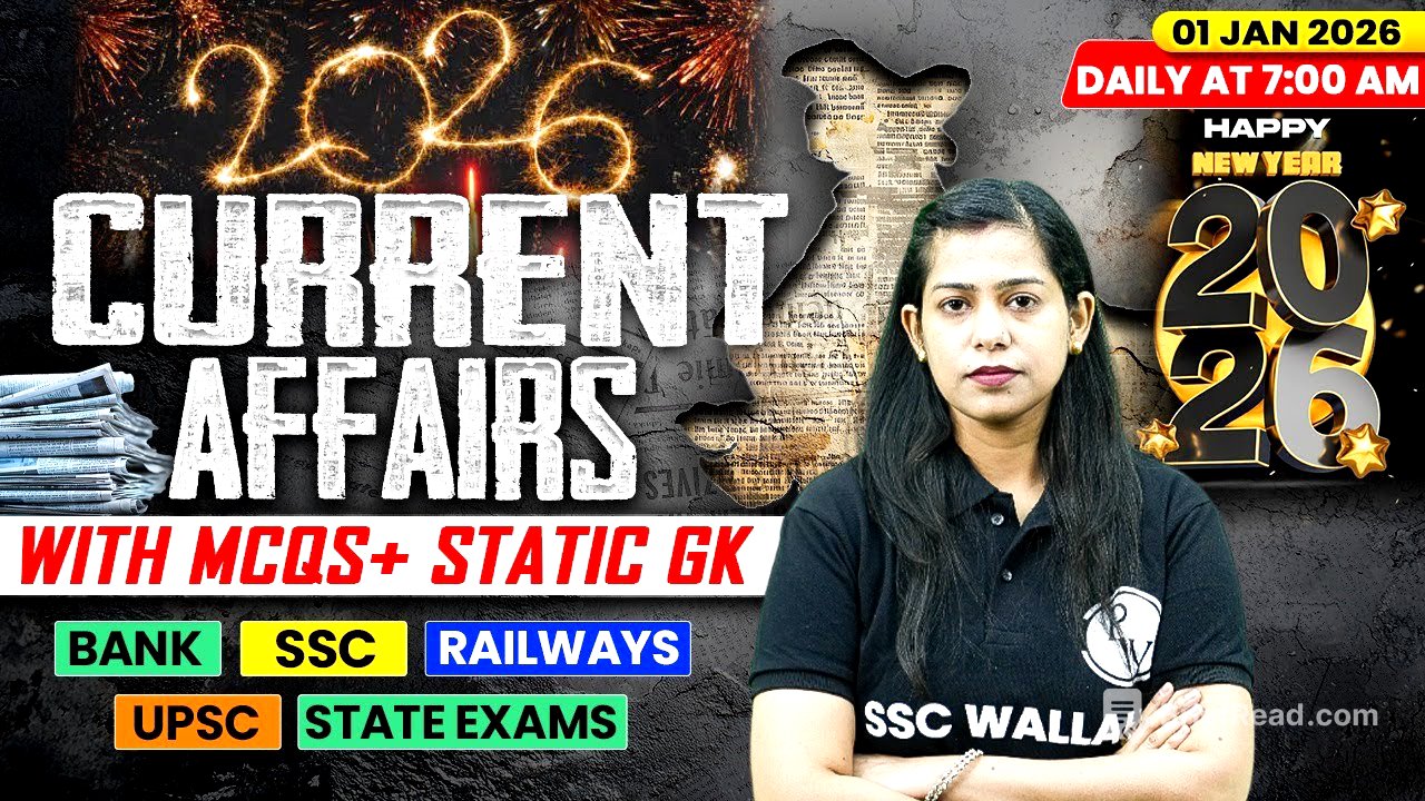 Current Affairs Today | 01 January Current Affairs 2025 | Daily Current Affairs | By Krati Mam