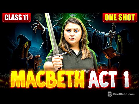 Macbeth Act 1 Explained In One Shot | Hindi Line by Line | ISC English Literature 🔥