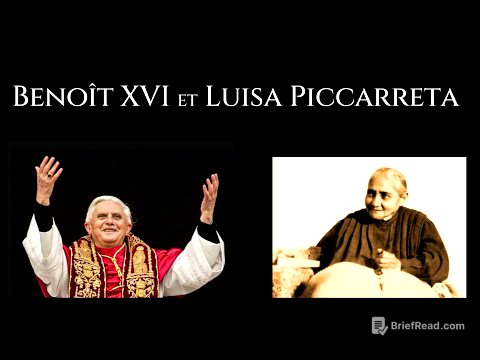 Sa Sainteté le pape Benoit XVI et Luisa Piccarreta - Texte d'Alejandra Acuña