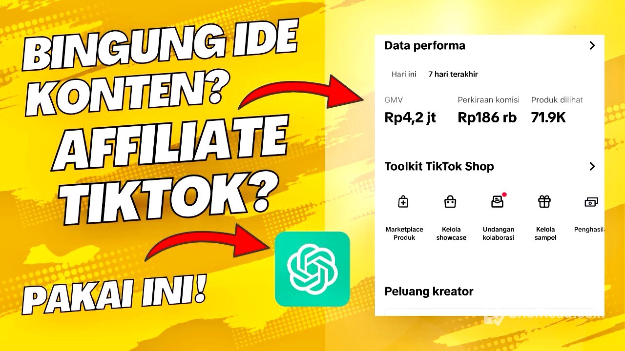 MANJUR! Cara Bikin Video Affiliate Tiktok Pakai Ai Cukup Satu Ketikan Sudah Jadi!