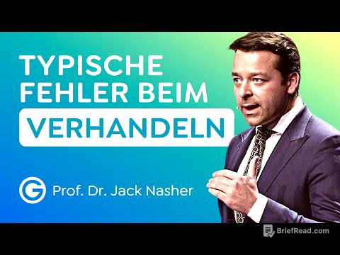 TIPPS vom Profi: Vermeide DAS beim Verhandeln // Prof. Dr. Jack Nasher