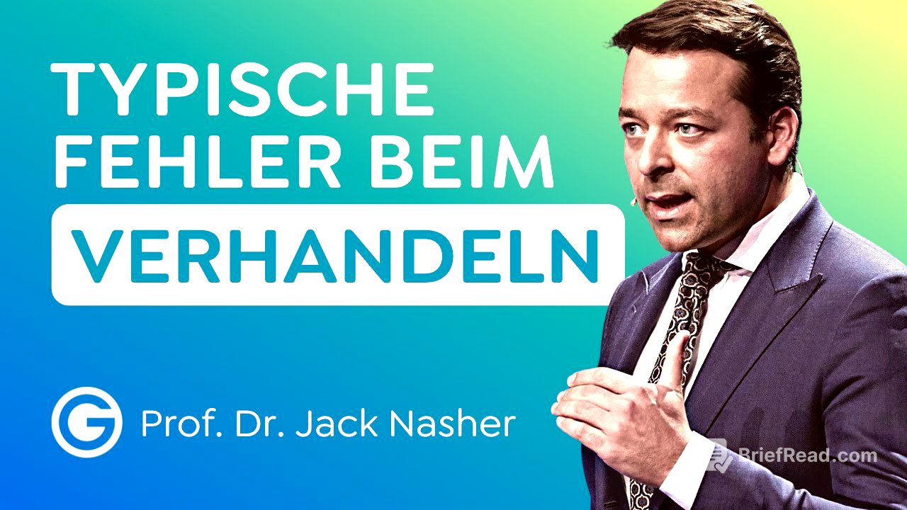 TIPPS vom Profi: Vermeide DAS beim Verhandeln // Prof. Dr. Jack Nasher