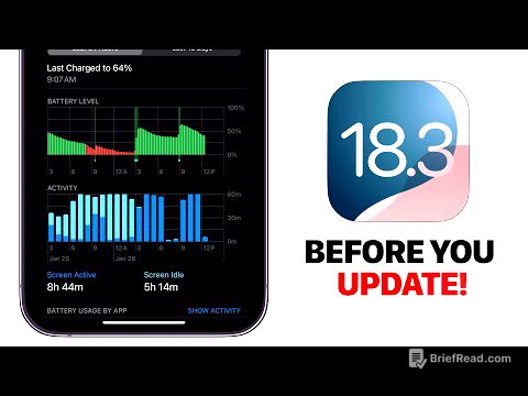 iOS 18.3 - Watch This Before You Update!