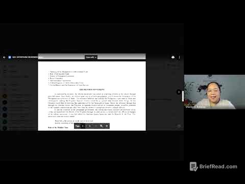 Philippine History in a Nutshell, Part 3 (Filipino National Consciousness and the Reform Movement)