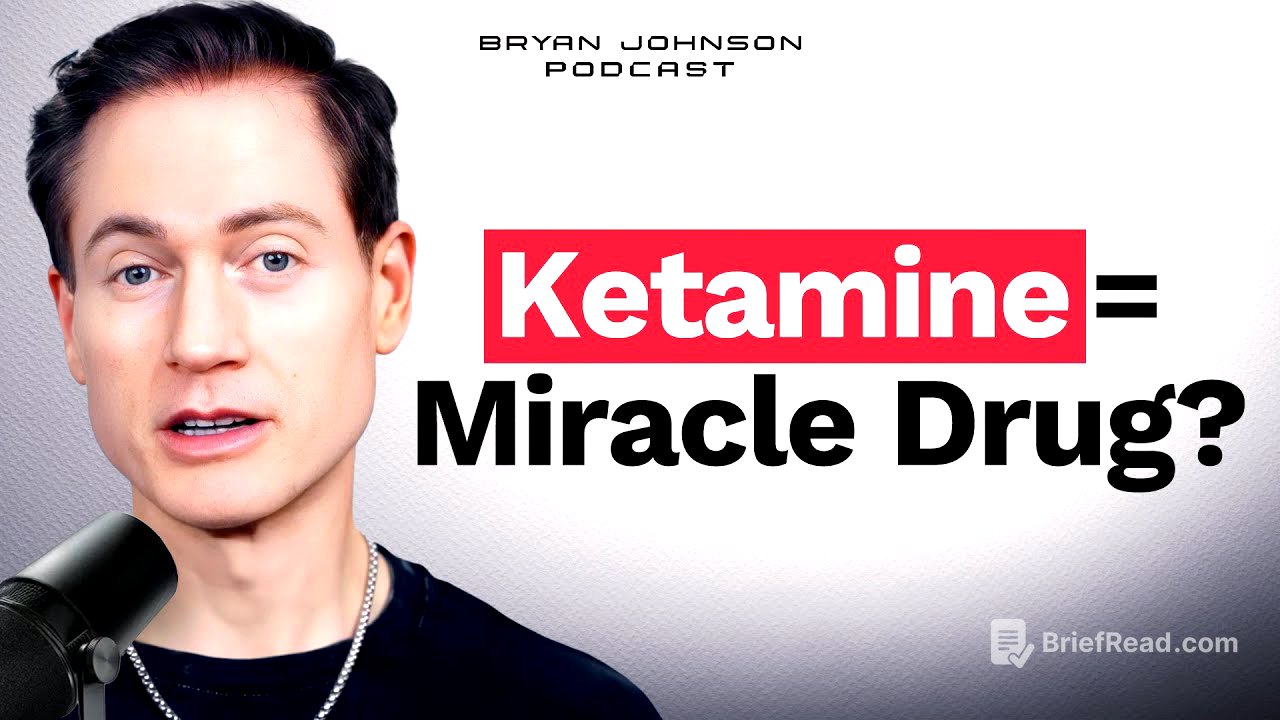 So I Tried Ketamine… | Bryan Johnson Podcast