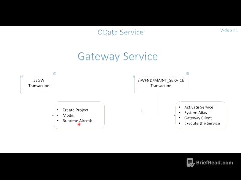 Video 1: OData Service - Introduction