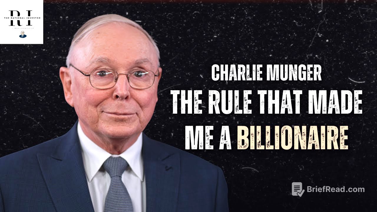 Charlie Munger: How To Never Lose Money - The Most Important Rule In Investing