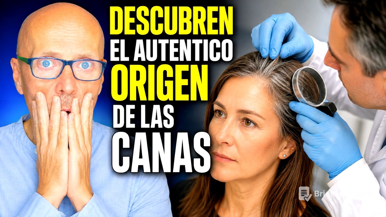 🩶🧬  ACABAN DE DESCUBRIR PORQUE APARECEN LAS CANAS DE VERDAD 🩶🧬