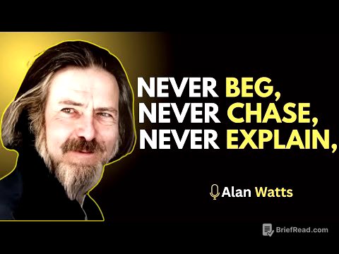 Alan Watts – The Power of Silence | Never Beg, Never Chase, Never Explain. #SelfMastery, #InnerPeace