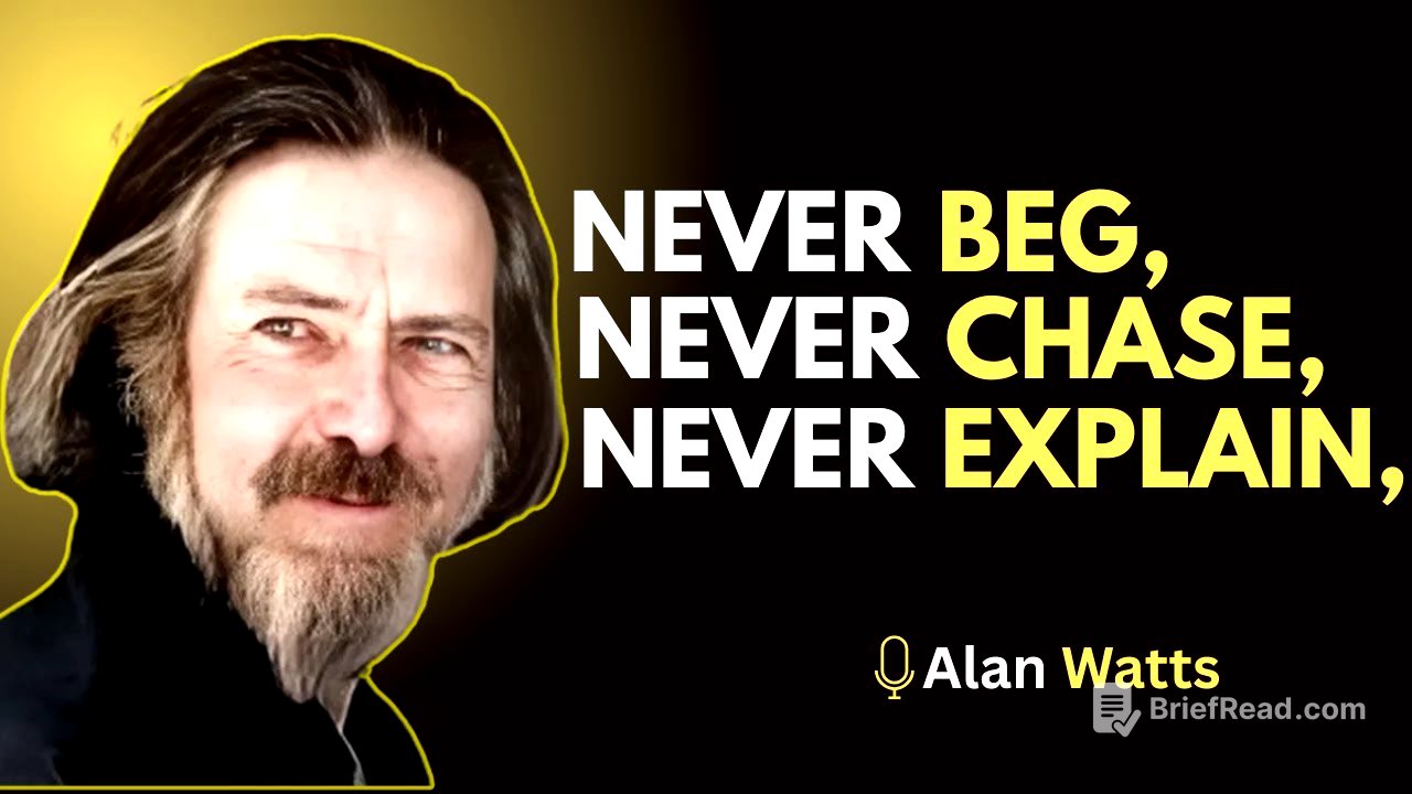 Alan Watts – The Power of Silence | Never Beg, Never Chase, Never Explain. #SelfMastery, #InnerPeace