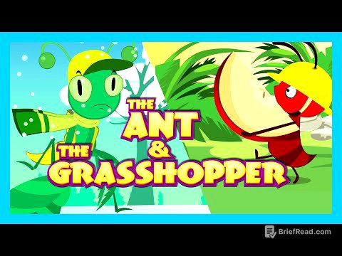 The Ant and The Grasshopper Story (English Short Story for Kids)
