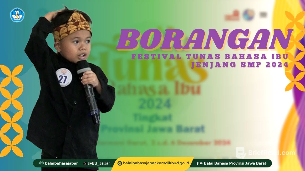 Pemenang 1 Borangan Kategori Putra Jenjang SMP, FTBI  Jawa Barat 2024