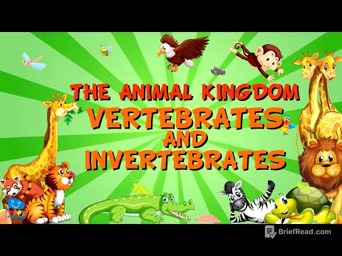 THE ANIMAL KINGDOM. VERTEBRATES AND INVERTEBRATES | Educational Videos for Kids
