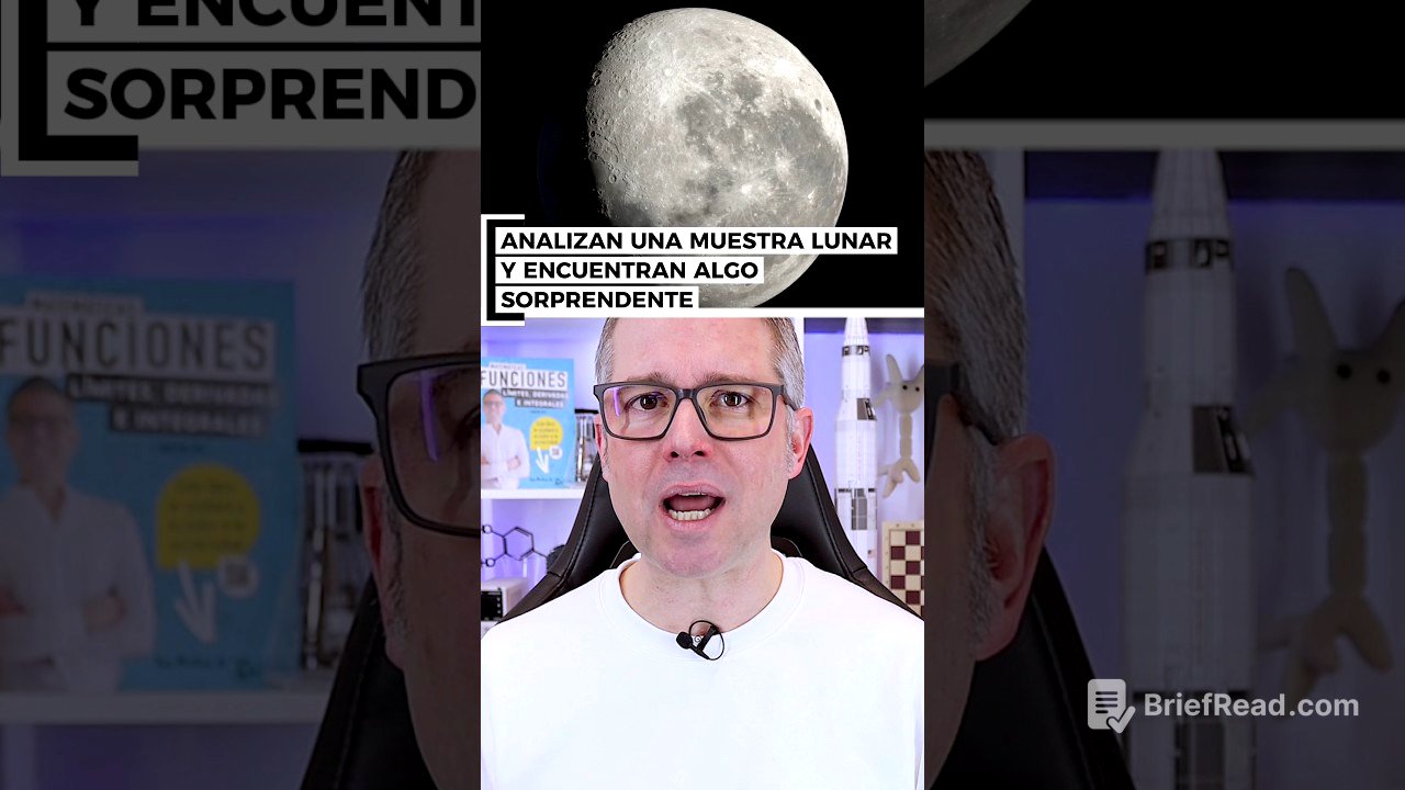 Analizan una ROCA LUNAR y el resultado SORPRENDE #ciencia #curiosidades #educación