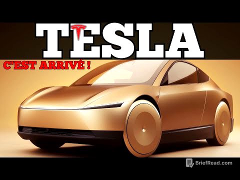 LANCEMENT OFFICIEL ! Elon Musk dévoile le Robotaxi Tesla et le CyberCab