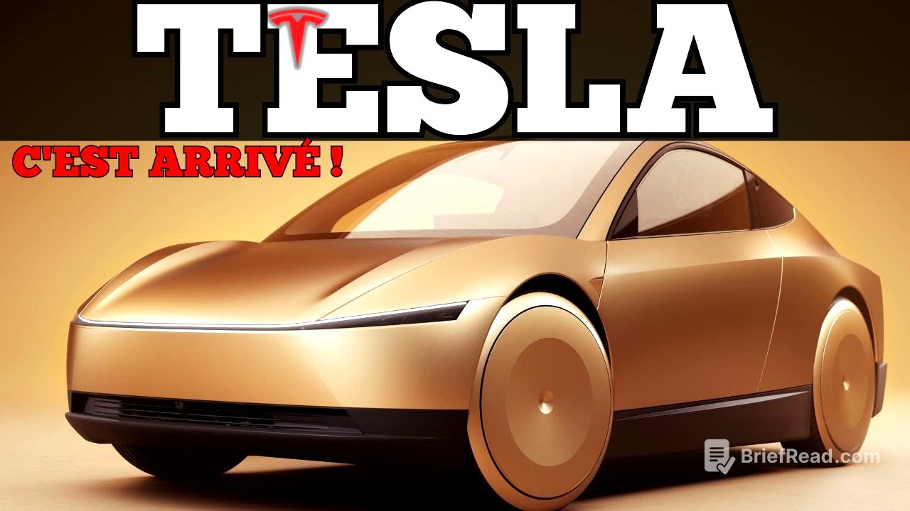 LANCEMENT OFFICIEL ! Elon Musk dévoile le Robotaxi Tesla et le CyberCab