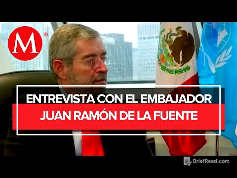 “México juega un papel de mediador” Juan Ramón de la Fuente representante de México en la ONU