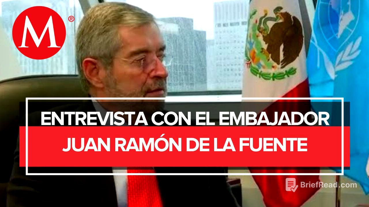 “México juega un papel de mediador” Juan Ramón de la Fuente representante de México en la ONU