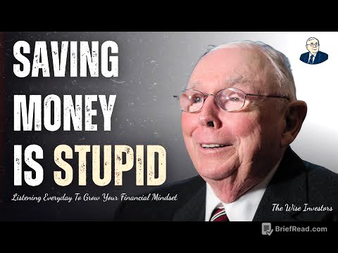 Charlie Munger: Why Having Savings Nowadays Makes No Sense?