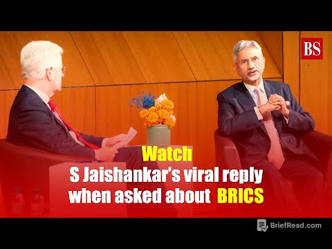 Watch: S Jaishankar’s viral reply when asked about Brics
