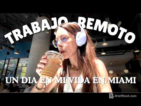 Un dia en mi vida trabajando en remoto en Miami | Como llevo este calor siendo andaluza 🥵
