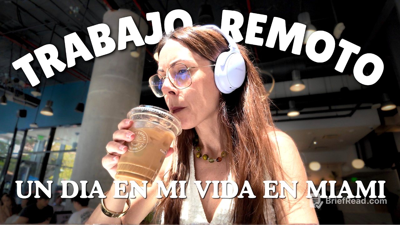 Un dia en mi vida trabajando en remoto en Miami | Como llevo este calor siendo andaluza 🥵