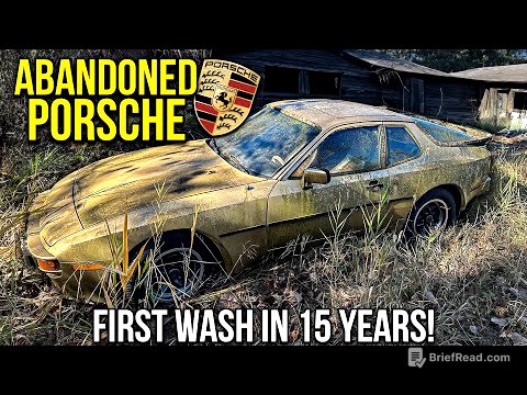 First Wash in 15 Years: ABANDONED Barn Find Porsche | Car Detailing Restoration