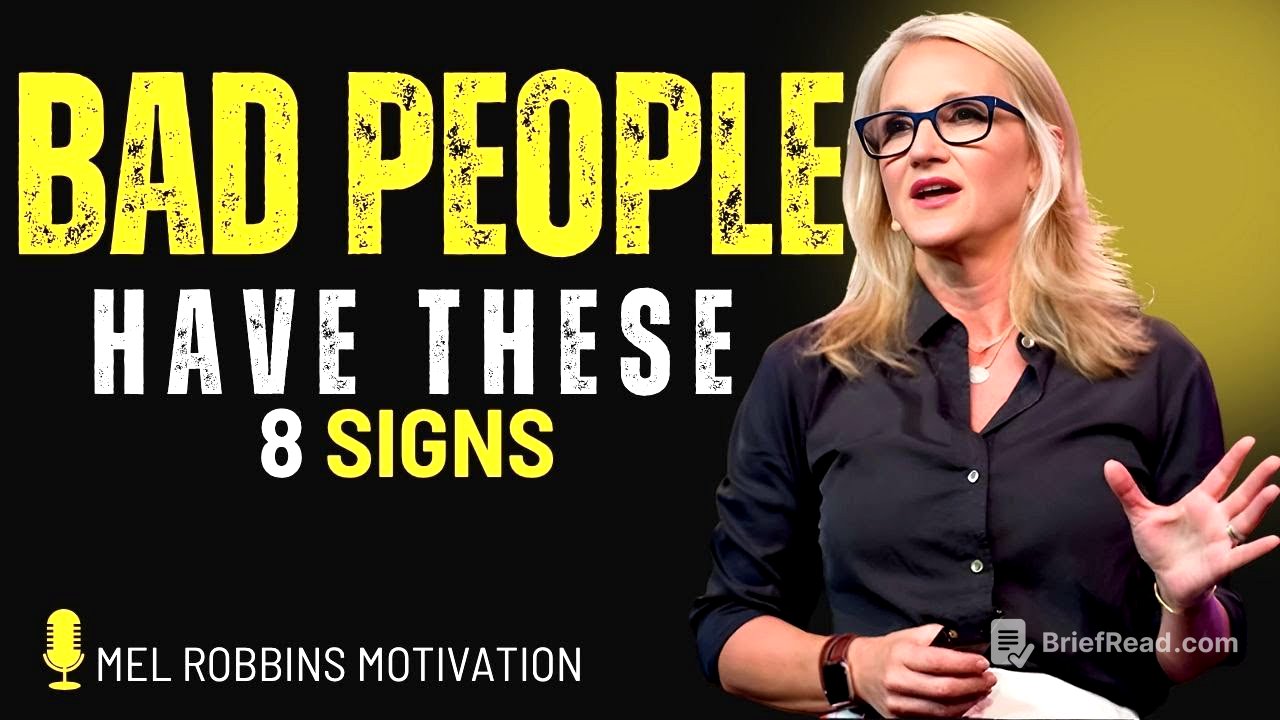 ⚠️ Bad People Show These 8 Signs – Mel Robbins Reveals the Truth #motivation