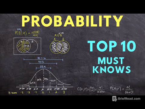 Probability Top 10 Must Knows (ultimate study guide)