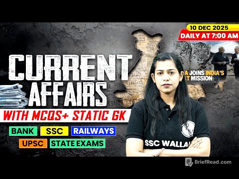 Current Affairs Today | 10 December Current Affairs 2025 | Daily Current Affairs | By Krati Mam
